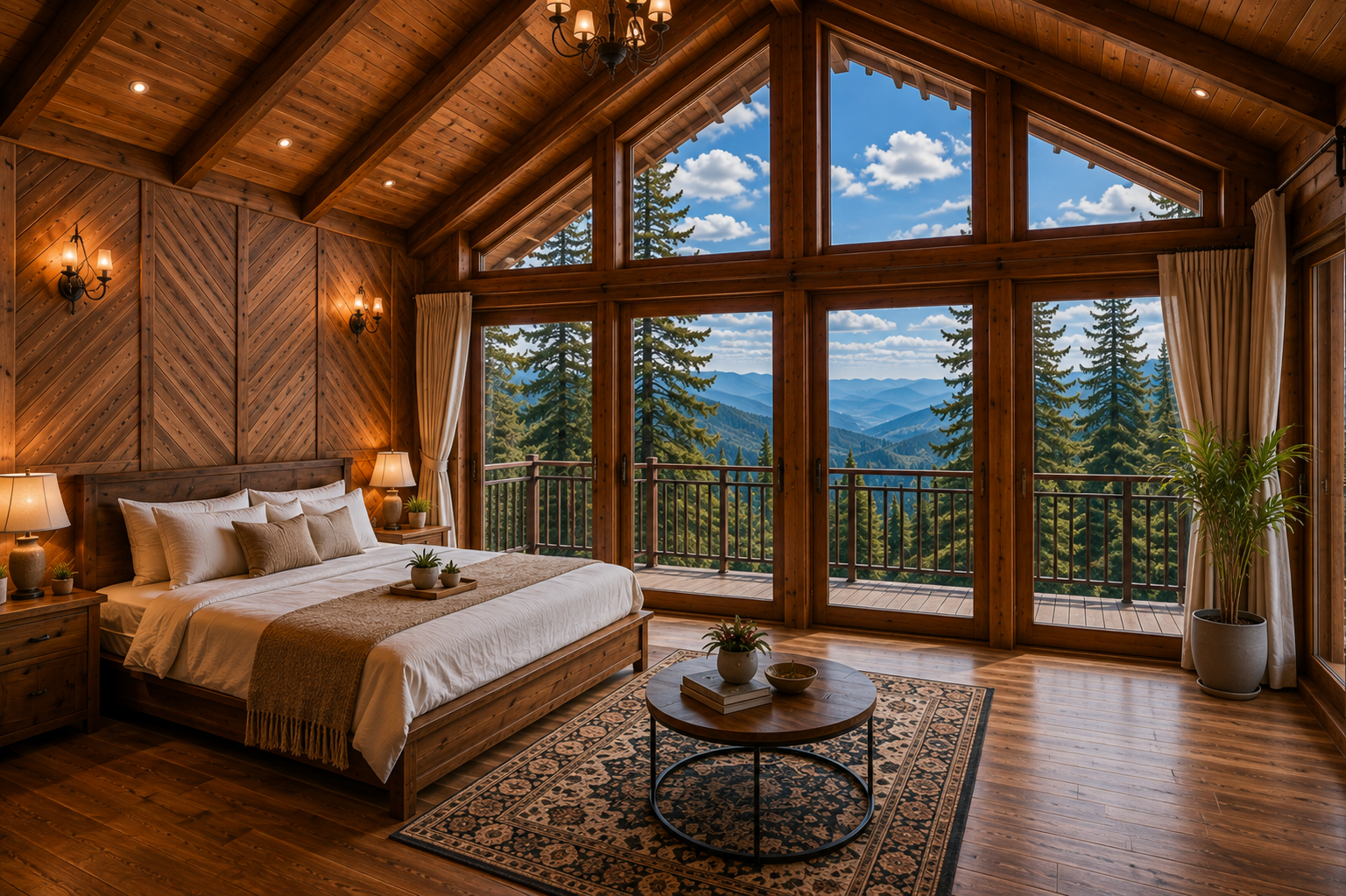 Himalayan View Villa bedroom