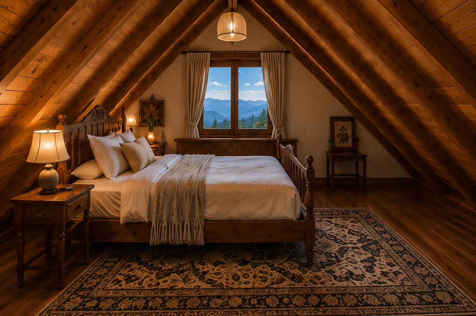 Attic bedroom